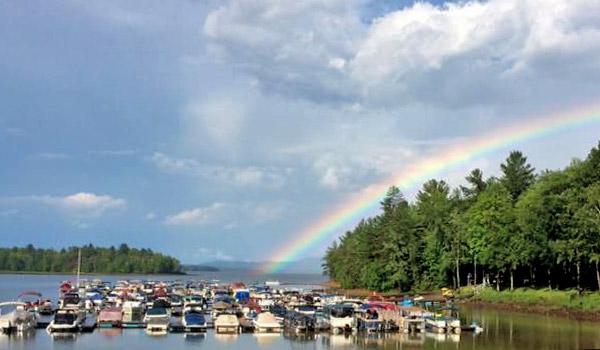 Rainbow over the bay